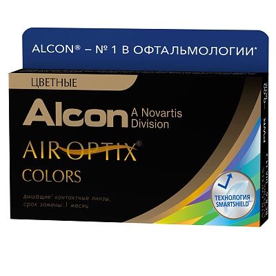 Alcon Цветные контактные линзы плановой замены Air Optix Colors 2 шт (Alcon, Цветные линзы)