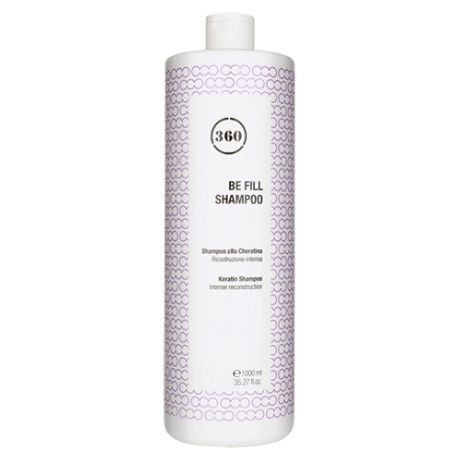 360 Кератиновый шампунь для волос Be Fill Shampoo, 1000 мл (360, Уход)
