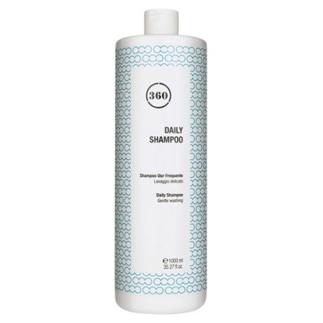 360 Ежедневный шампунь для волос Daily Shampoo, 1000 мл (360, Уход)