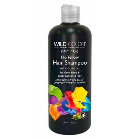 Wildcolor Анти-жёлтый шампунь для осветленных и седых волос No Yellow, 1000 мл (Wildcolor, Уход за волосами)