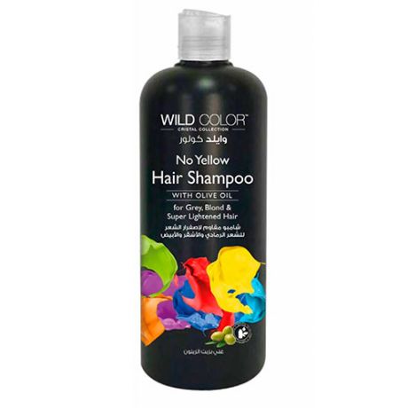 Wildcolor Анти-жёлтый шампунь для осветленных и седых волос No Yellow, 500 мл (Wildcolor, Уход за волосами)