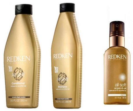 Redken Комплект Олл Софт: масло + шампунь + кондиционер (Redken, All Soft)