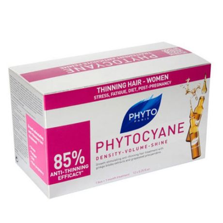 Phyto Фитоциан средство против выпадения и старения волос у женщин 12 ампул (Phyto, Средства против выпадения волос)