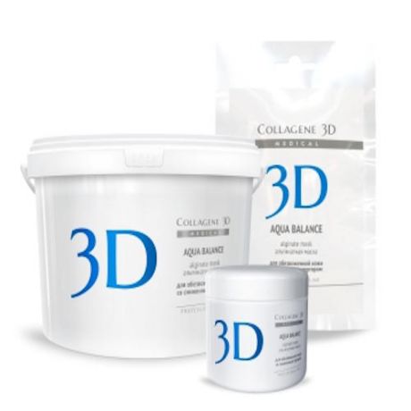 Collagene 3D Альгинатная маска для лица и тела с гиалуроновой кислотой 30 г (Collagene 3D, Aqua Balance)