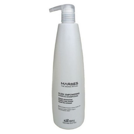 Kaaral Восстанавливающий шампунь для прямых поврежденных волос Sleek Empowering Shampoo, 1000 мл (Kaaral, Maraes)