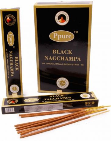 Благовония черная Нагчампа / Black Nagchampa Ppure (15 г)