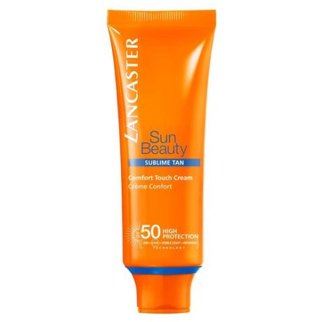 Lancaster Sun Beauty Comfort Touch Крем для лица комфортный Сияющий загар SPF50