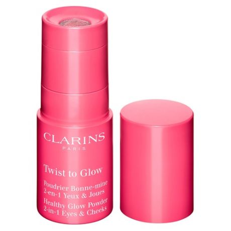 Clarins Twist to Glow Рассыпчатый пигмент для век и скул 02 radiant pink