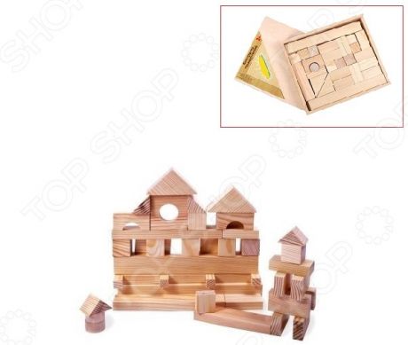 Конструктор деревянный PAREMO «Домик» в деревянном ящике