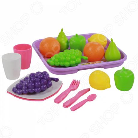 Набор продуктов игрушечных Palau Toys №2 с посудой и подносом