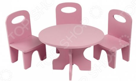 Набор мебели для куклы: стол и стулья PAREMO «Классика»