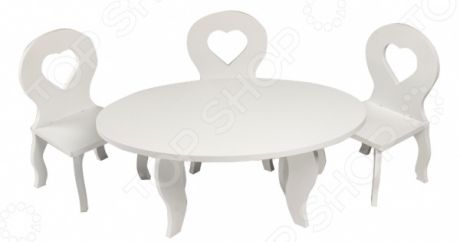Набор мебели для куклы: стол и стулья PAREMO «Шик»
