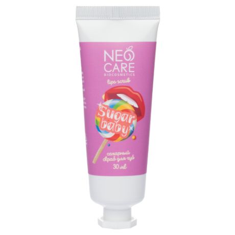 Neo Care Сахарный скраб для губ Sugar baby бесцветный