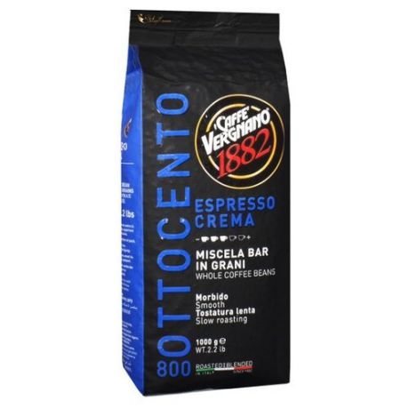 Кофе в зернах Caffe Vergnano 1882 Espresso Crema, арабика/робуста, 1 кг