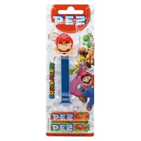 Игрушка с конфетами PEZ ассорти Super Mario 17 г