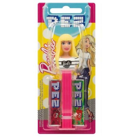 Игрушка с конфетами PEZ ассорти Барби 17 г