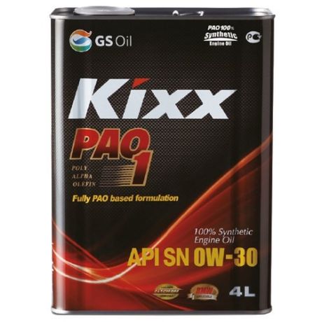 Моторное масло Kixx PAO 1 0W-30 4 л