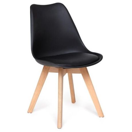 Комплект стульев Secret de Maison Tolix-Eames Tulip (73), дерево, 4 шт., цвет: черный
