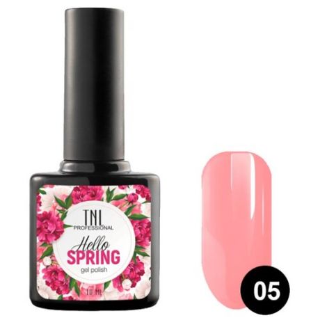 Гель-лак TNL Professional Hello Spring, 10 мл, оттенок №05 - розовый фламиного