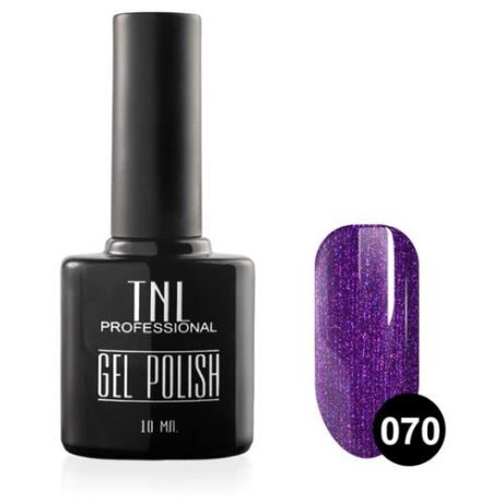 Гель-лак TNL Professional Classic (блестящие), 10 мл, оттенок №070 - темно-пурпурный