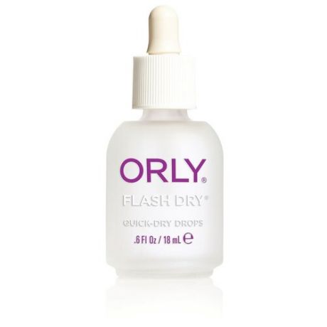 Orly верхнее покрытие Flash Dry Drops 18 мл прозрачный
