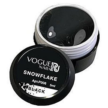 Краска Vogue Nails Snowflake black