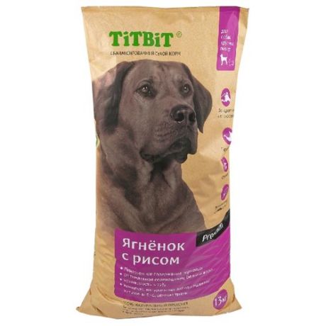 Корм для собак Titbit (13 кг) Для собак крупных пород ягненок с рисом