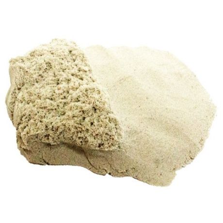 Кинетический песок LORI Домашняя песочница, морской, 1 кг, пластиковый контейнер