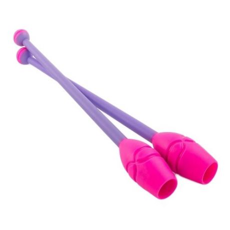 Булава для художественной гимнастики Larsen AB233R розовый/фиолетовый