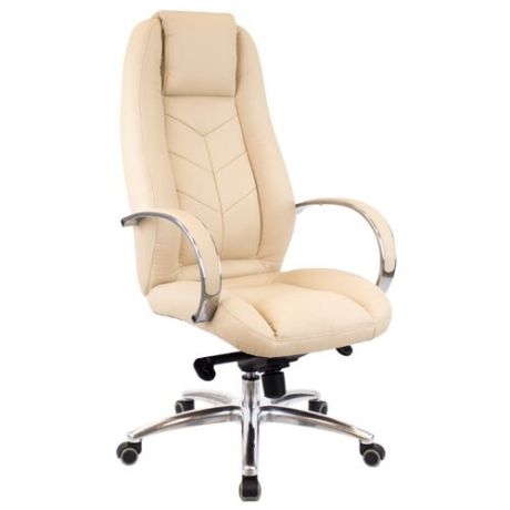 Компьютерное кресло Everprof Drift Full M для руководителя, обивка: натуральная кожа, цвет: бежевый