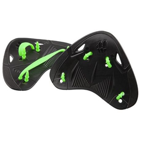 Лопатки для плавания MAD WAVE Finger Pro black/green one size