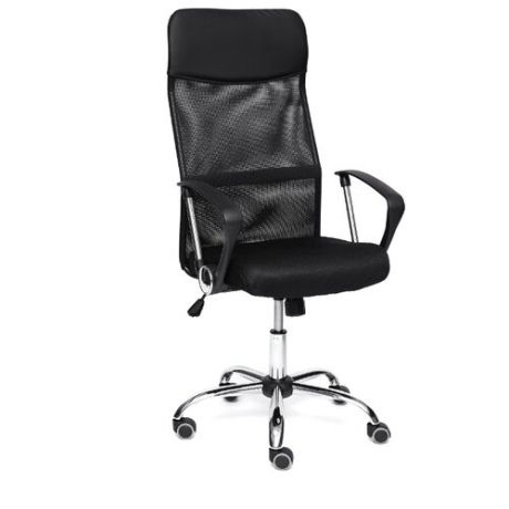 Компьютерное кресло TetChair Practic офисное, обивка: текстиль/искусственная кожа, цвет: черный
