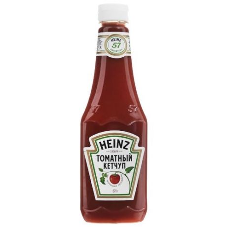 Кетчуп Heinz Томатный, пластиковая бутылка 570 г