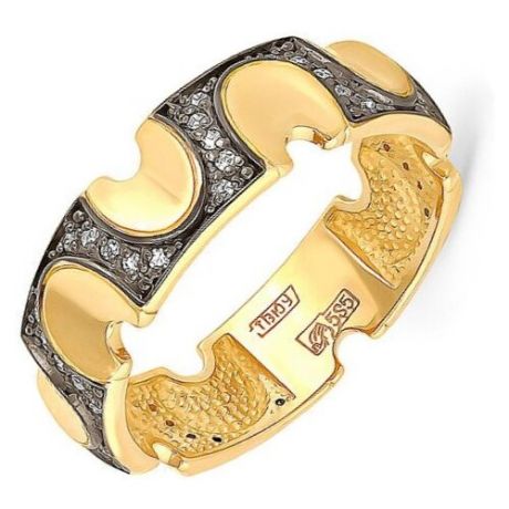 KABAROVSKY Кольцо с 50 бриллиантами из жёлтого золота 1-2369-1000, размер 16