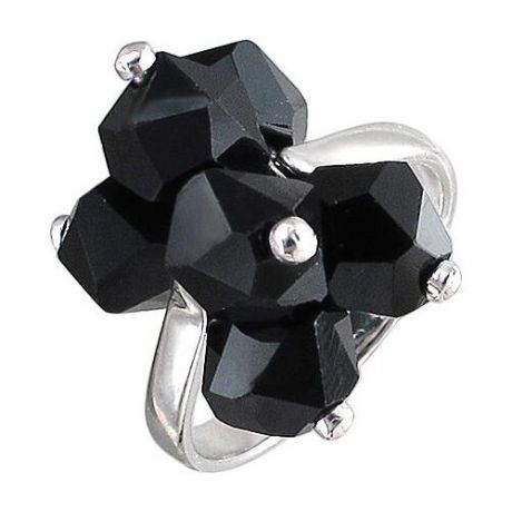Эстет Кольцо с 6 кристаллами swarovski из серебра 01К258707-1, размер 17.5