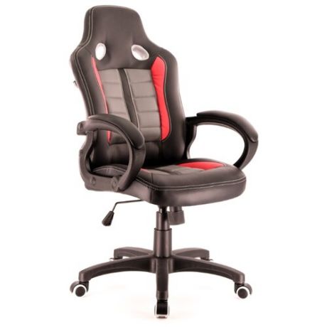 Компьютерное кресло Everprof Forsage игровое, обивка: искусственная кожа, цвет: черный/красный