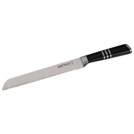 GIPFEL Нож для хлеба Stillo 20,3 см серебристый/черный