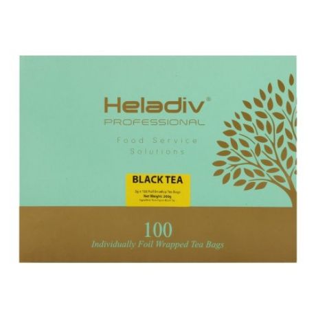 Чай черный Heladiv Professional в пакетиках, 200 г 100 шт.