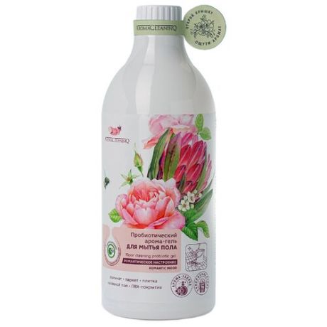 AromaCleaninQ Пробиотический арома-гель для мытья пола Романтическое настроение 0.75 л