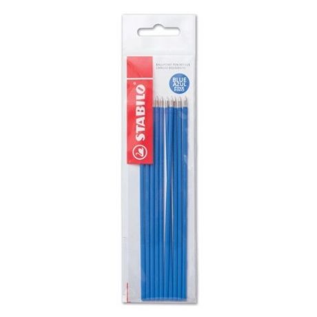 Стержень для шариковой ручки STABILO Liner 029F/10/41, 135 мм, 0.3 мм (10 шт.) синий