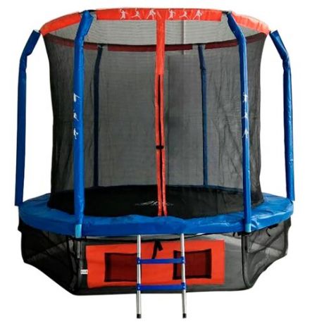 Каркасный батут DFC Jump Basket 8FT-JBSK-B 244х244 см синий/красный