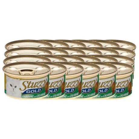 Корм для кошек Stuzzy Gold сардины с кальмарами (0.085 кг) 24 шт.