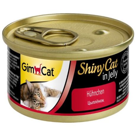 Корм для кошек GimCat ShinyCat с курочкой (0.07 кг) 1 шт.