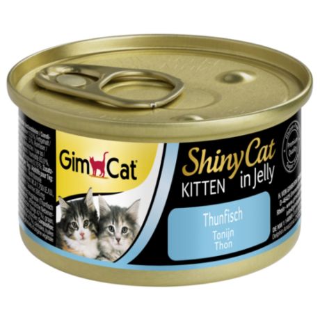 Корм для кошек GimCat ShinyCat Kitten с тунцом (0.07 кг) 1 шт.