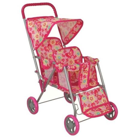 Прогулочная коляска Buggy Boom Mixy (8025) розовый/бабочки