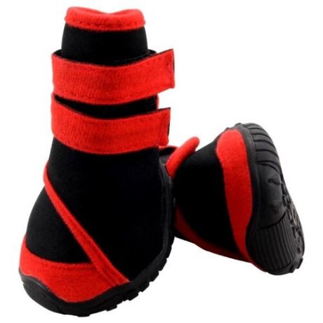 Ботинки для собак Triol 12241230/236 M черный / красный