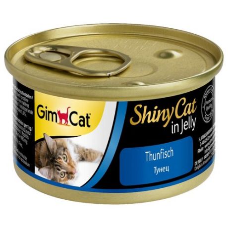 Корм для кошек GimCat ShinyCat с тунцом (0.07 кг) 1 шт.