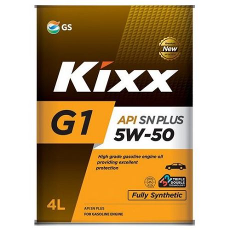 Моторное масло Kixx G1 5W-50 SN Plus 4 л
