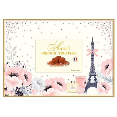 Набор конфет Ameri French Truffles трюфели классические Цветочный ноктюрн, 500 г