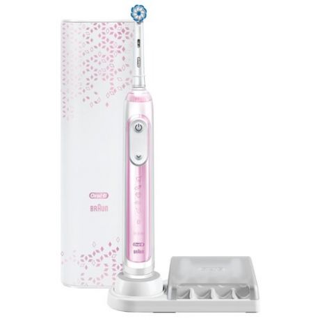 Электрическая зубная щетка Oral-B Genius X 20000N CrossAction, бледно-розовый